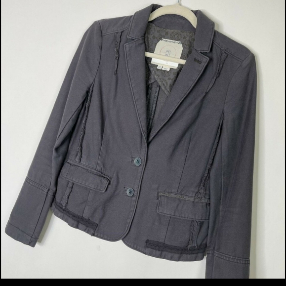 Anthropologie Hei Hei Jacket Size 0 Gray